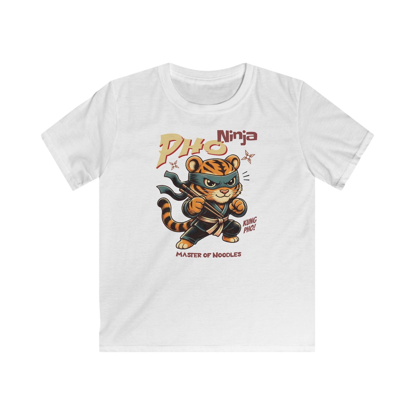 Pho Ninja Tiger Master of Noodles T-shirt