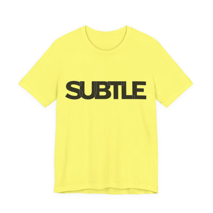 Minimalist 'SUBTLE' T-shirt