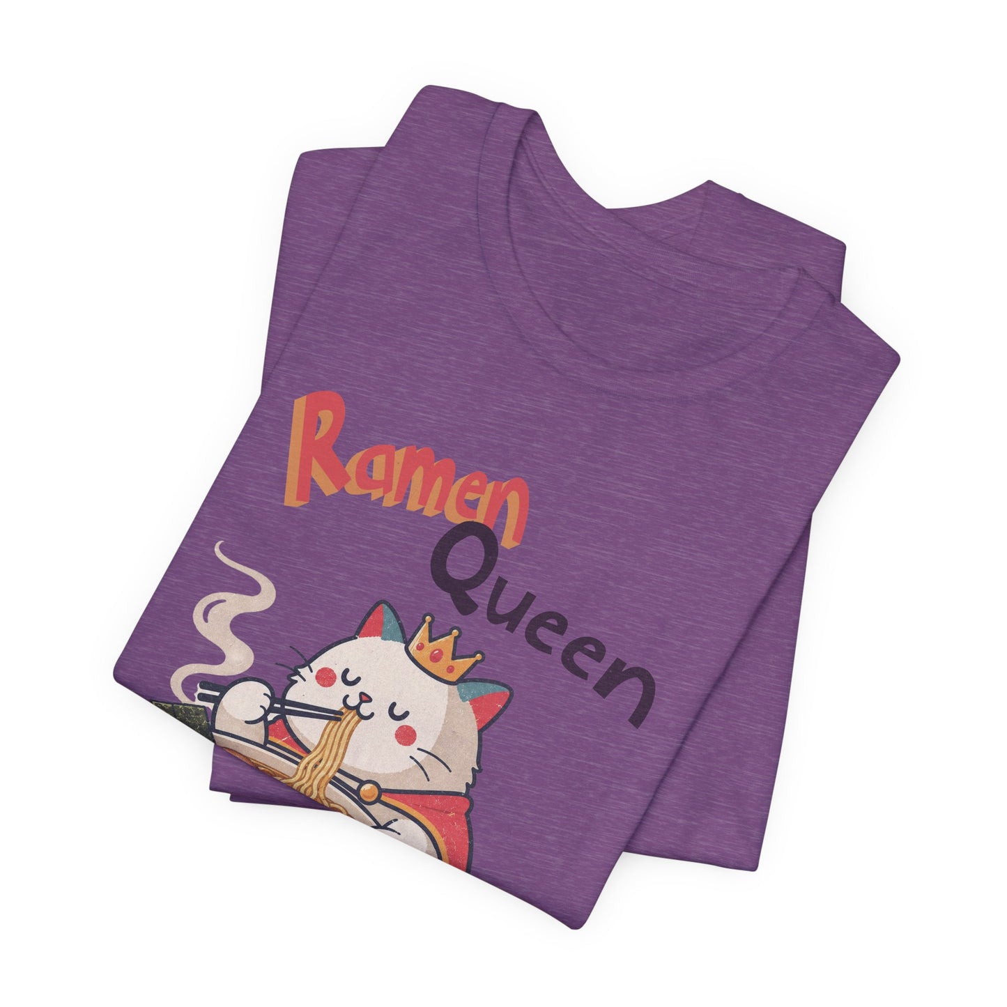 Ramen Queen Cute Cat Eating Ramen T-Shirt