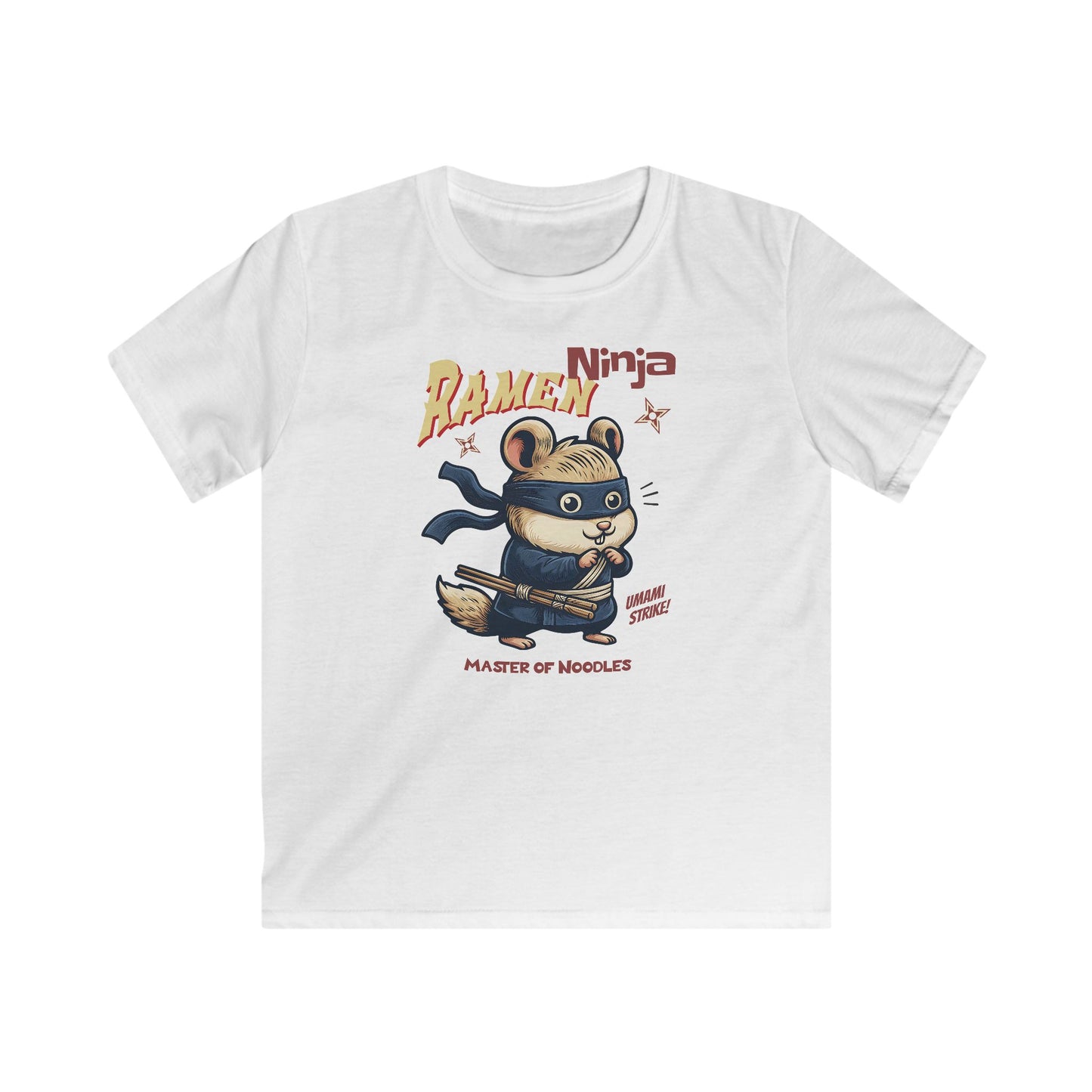 Ramen Ninja Hamster Master of Noodles T-shirt