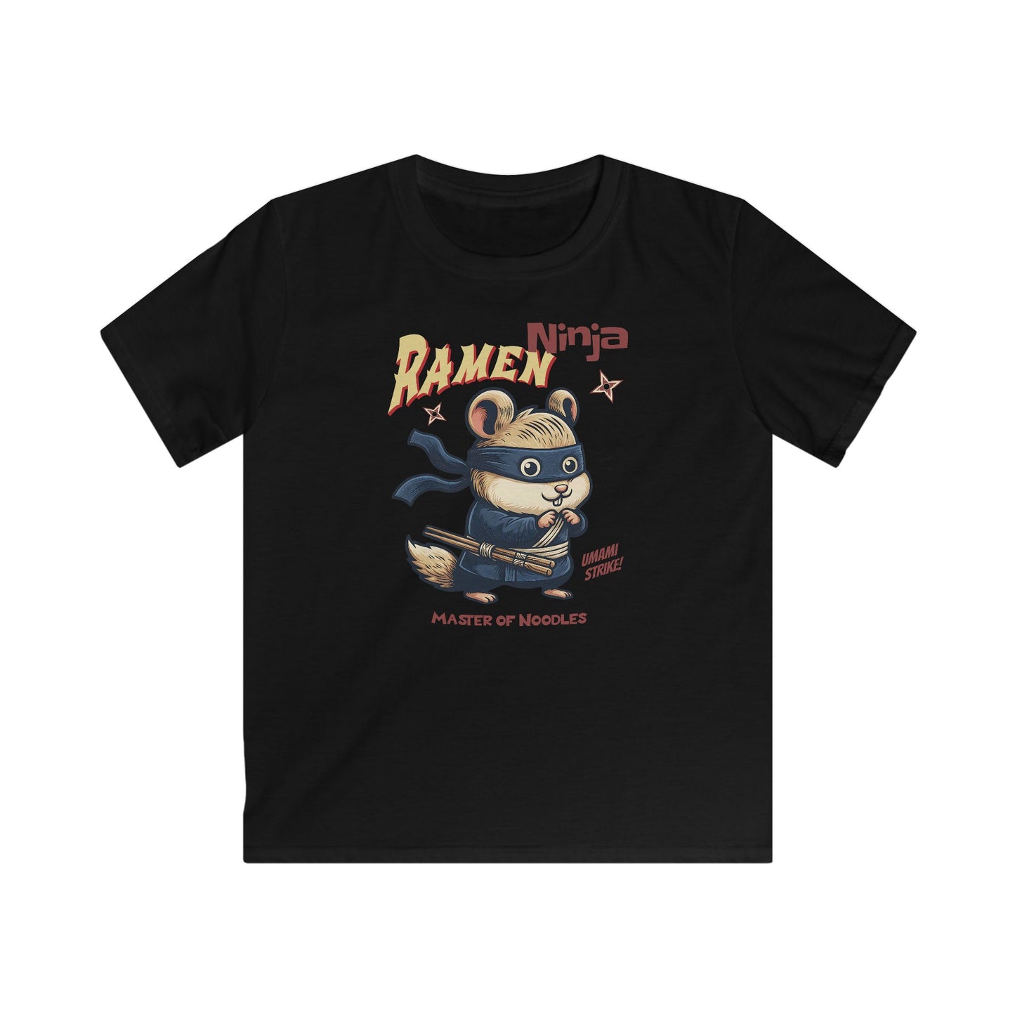 Ramen Ninja Hamster Master of Noodles T-shirt