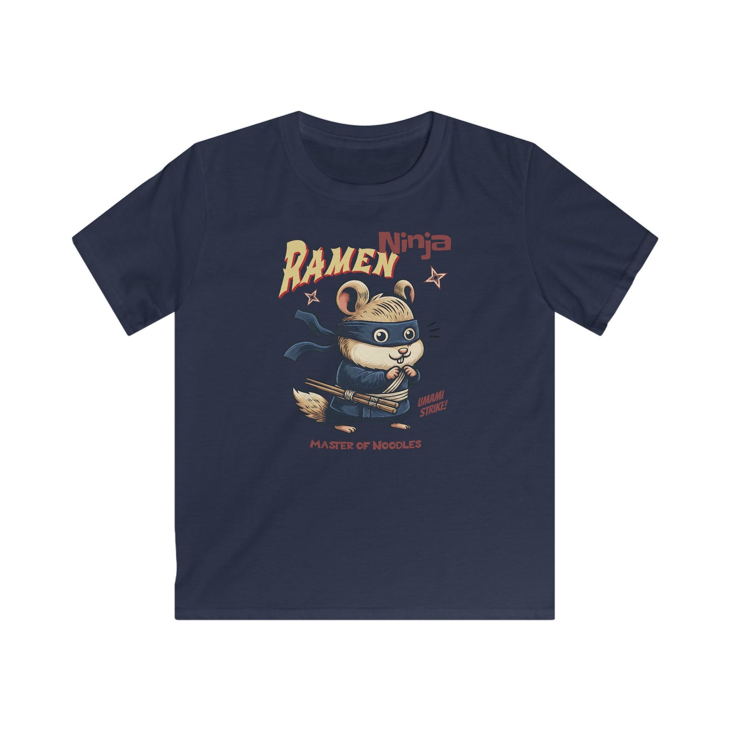 Ramen Ninja Hamster Master of Noodles T-shirt