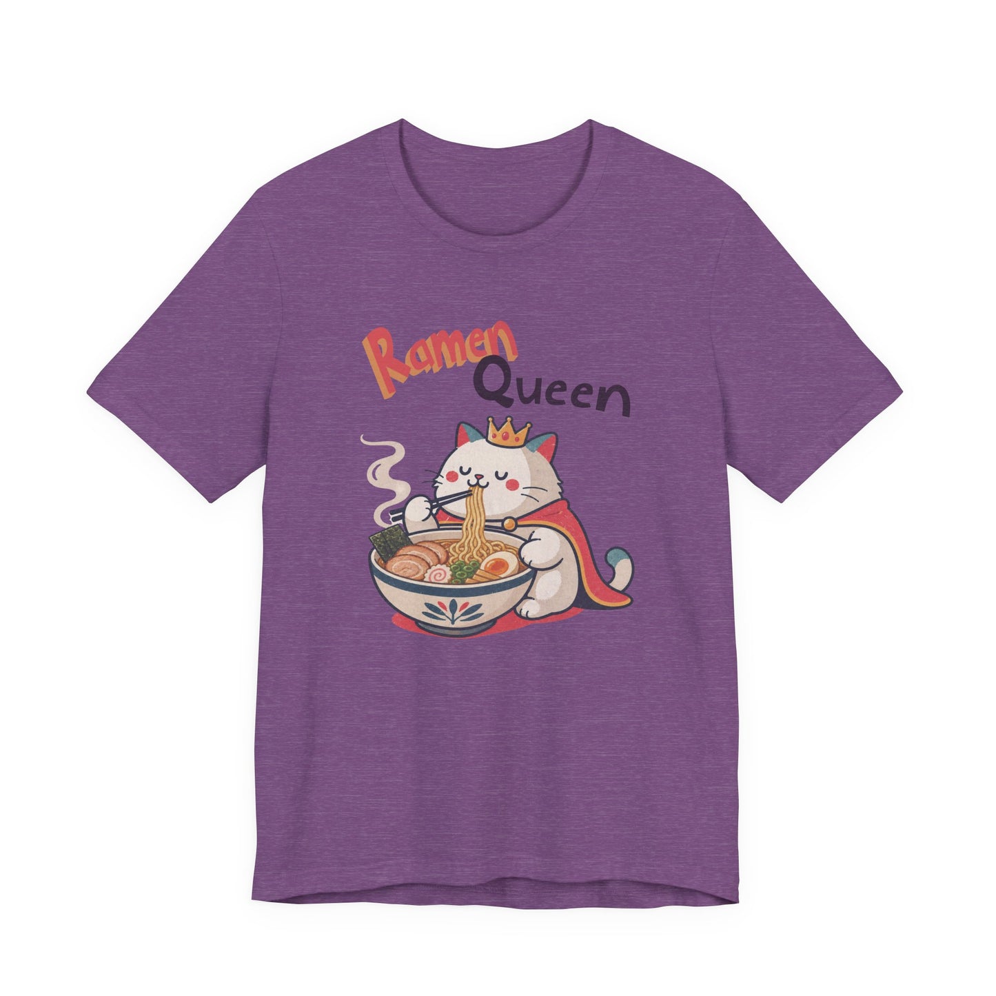 Ramen Queen Cute Cat Eating Ramen T-Shirt