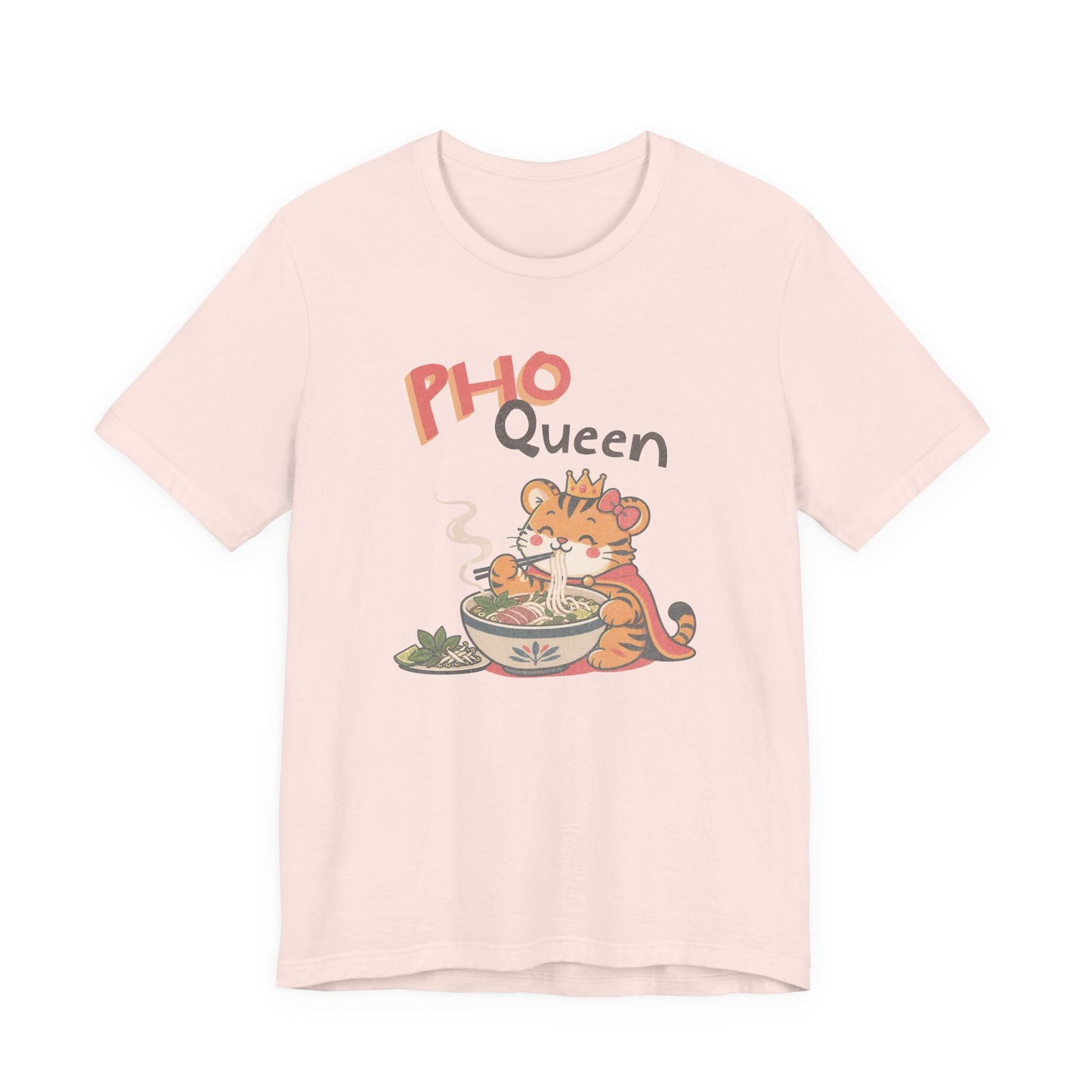 Pho Queen Cute Tiger Eating Pho T-shirt