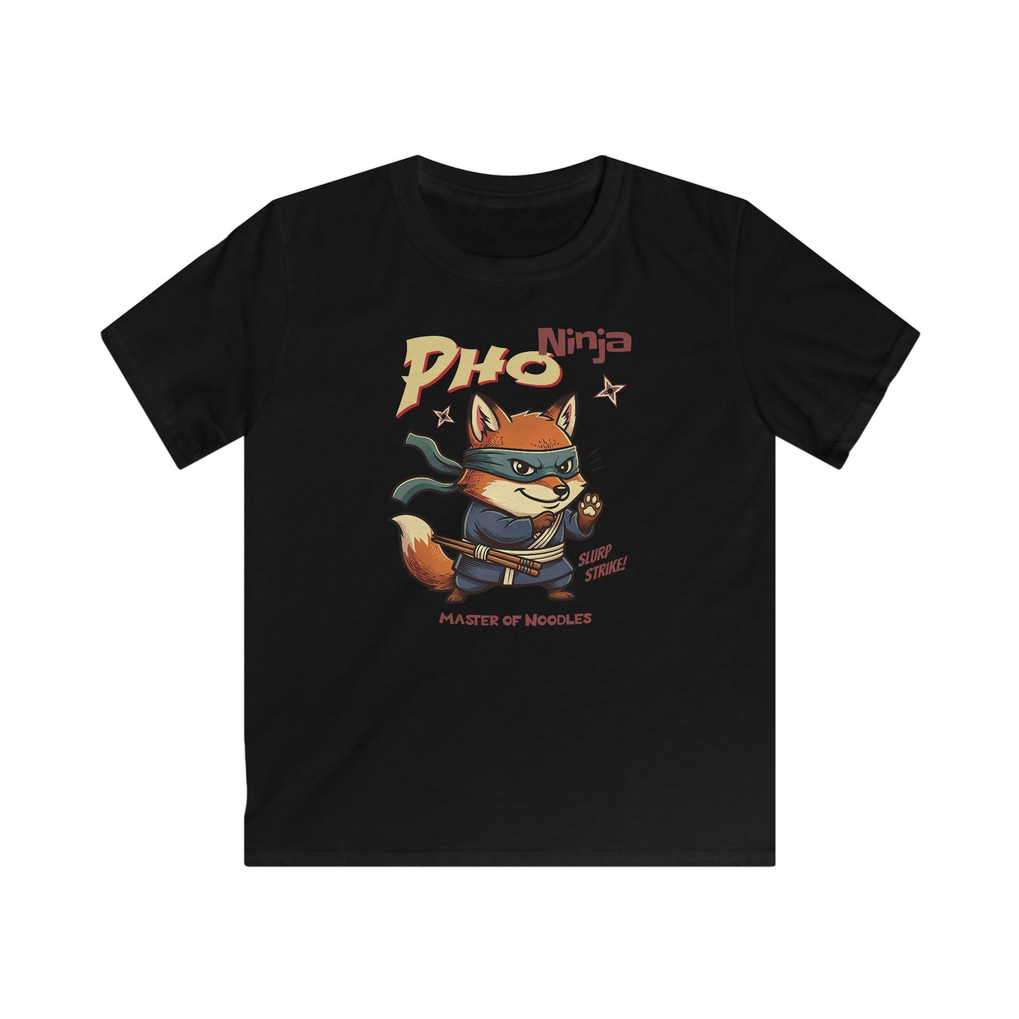 Pho Ninja Fox Master of Noodles T-shirt