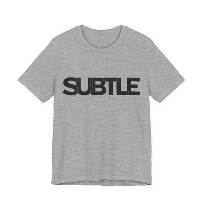 Minimalist 'SUBTLE' T-shirt