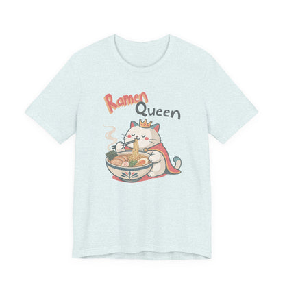 Ramen Queen Cute Cat Eating Ramen T-Shirt