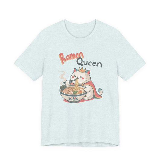 Ramen Queen Cute Cat Eating Ramen T-Shirt
